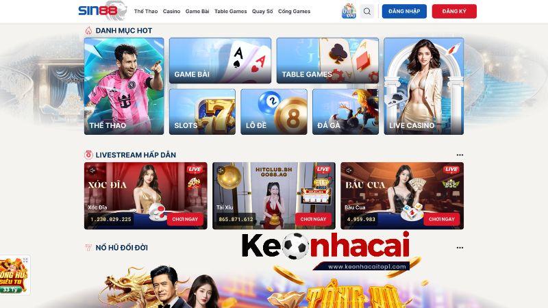 Các sản phẩm cá cược nổi bật tại SIN88 Các sản phẩm cá cược nổi bật tại SIN88