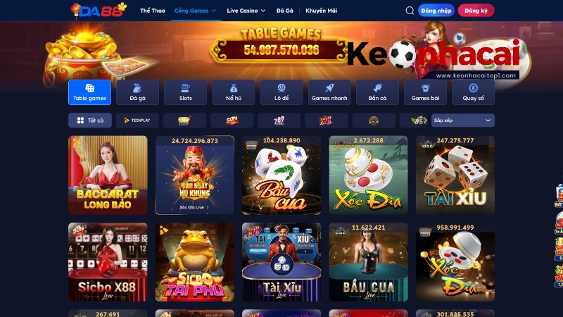 Các trò chơi hấp dẫn tại nhà cái DA88 Các trò chơi hấp dẫn tại nhà cái DA88