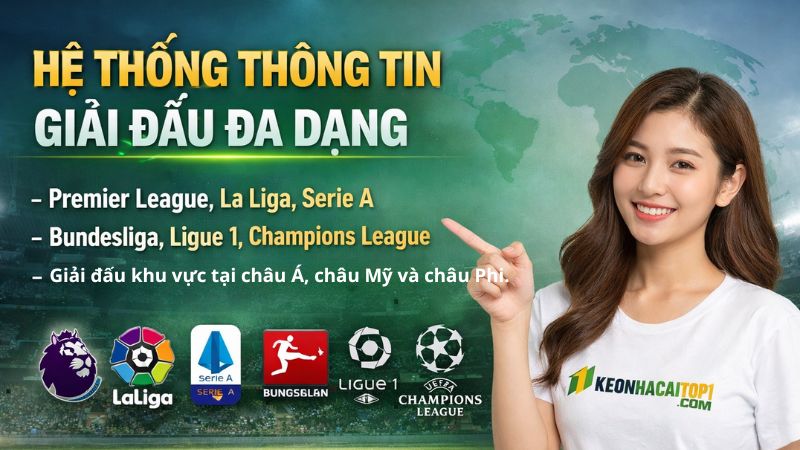 Hệ thống thông tin giải đấu đa dạng tại keonhacai Hệ thống thông tin giải đấu đa dạng tại keonhacai
